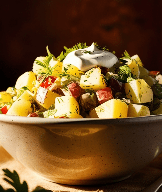 Salt Lick Potato Salad Recipe - Vegetarian Version