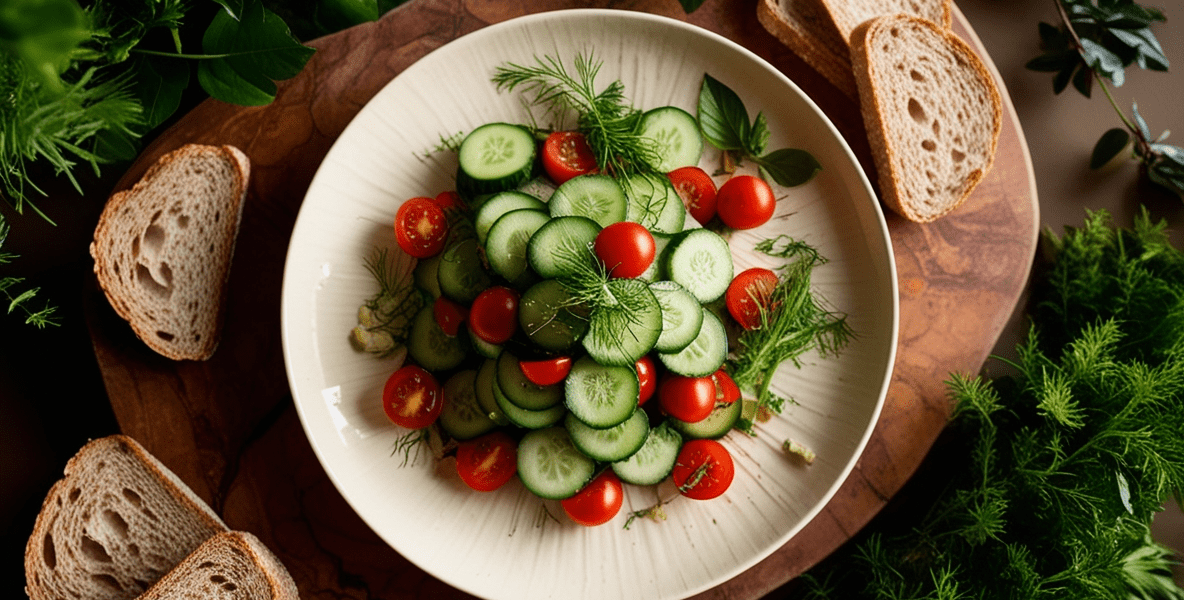 Vegetarian Cucumber Salad Recipe