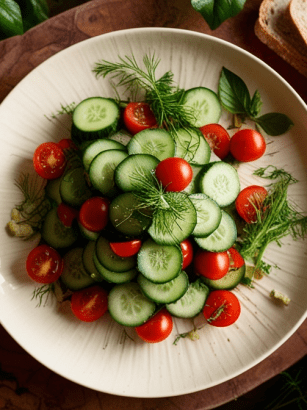 Vegetarian Cucumber Salad Recipe