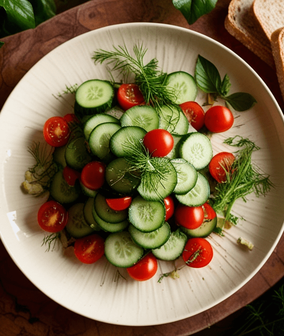 Vegetarian Cucumber Salad Recipe