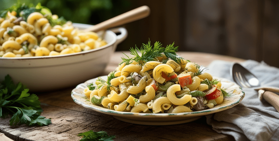 Vegetarian Macaroni Salad Recipe