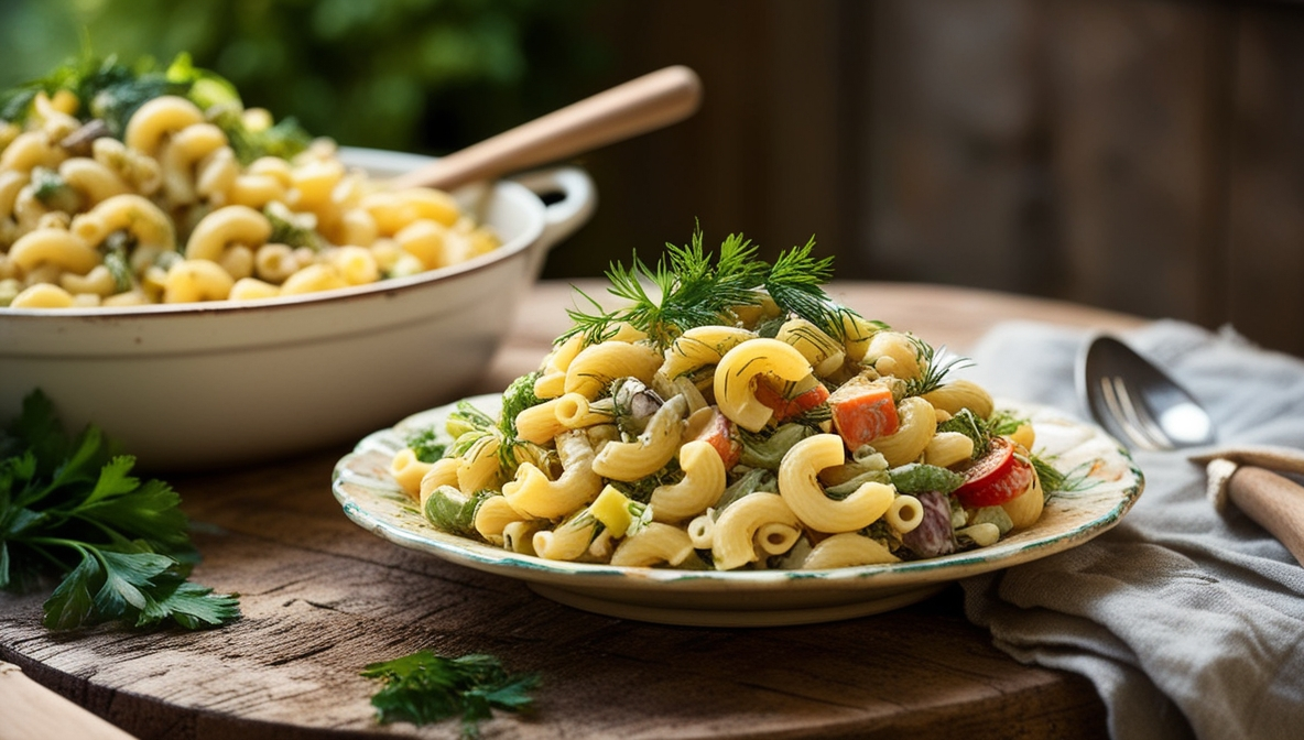 Vegetarian Macaroni Salad Recipe