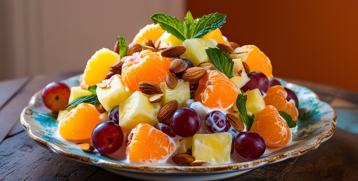 Vegetarian Ambrosia Salad Recipe