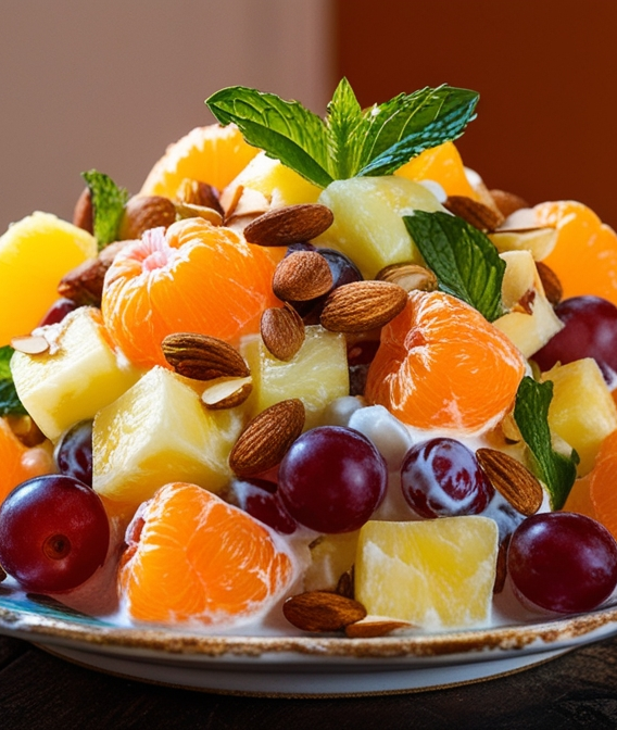 Vegetarian Ambrosia Salad Recipe