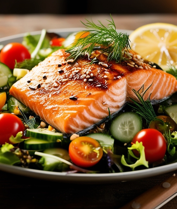 Vegetarian Salmon Salad Recipe