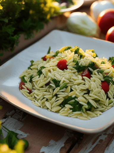 Cold Orzo Salad with Mayo Recips