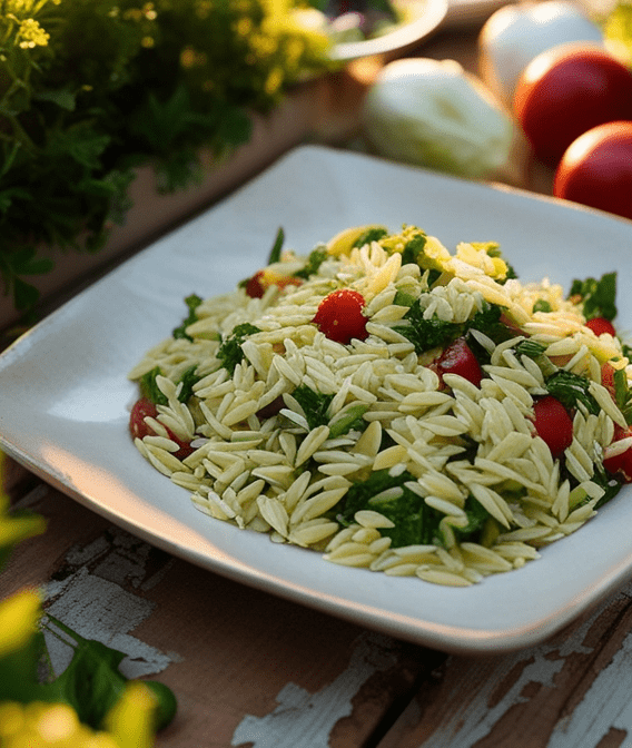 Cold Orzo Salad with Mayo Recips