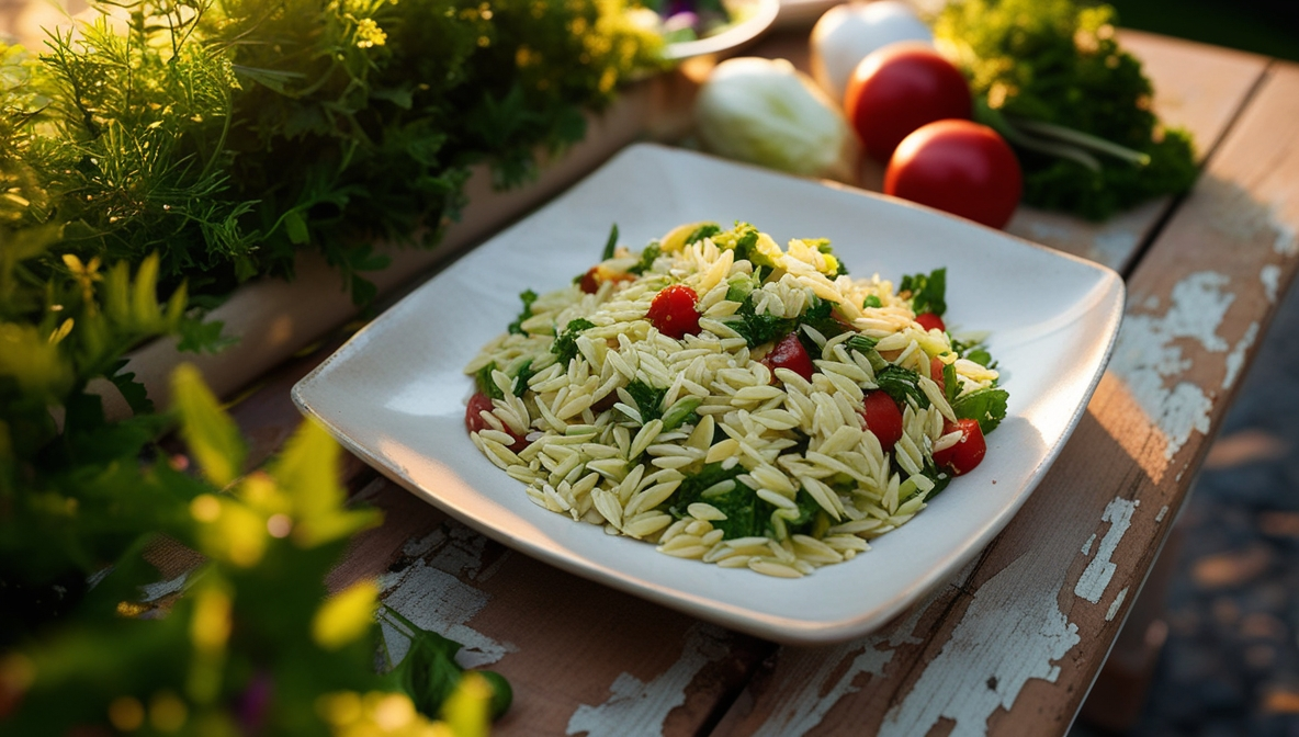 Cold Orzo Salad with Mayo Recips