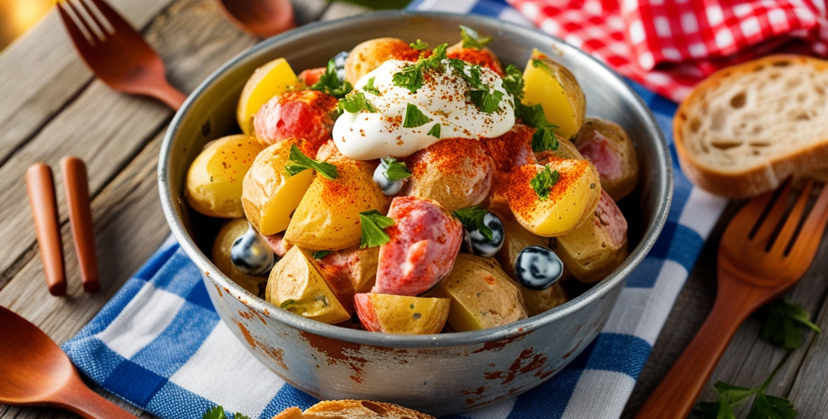 Red Hot and Blue Potato Salad Recipe