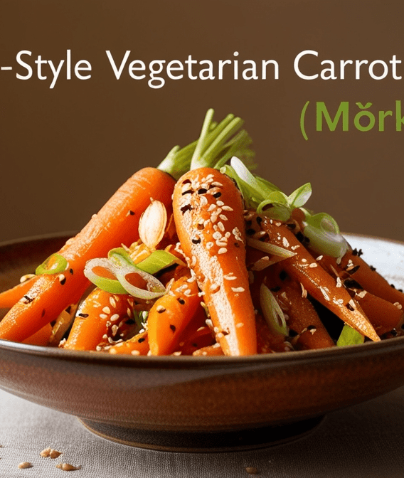 Vegetarian Korean Carrot Salad Recipe (Morkovcha)